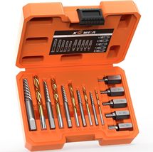Screw Extractor Drill Bit Set,Chrome Molybdenum Alloy Steel Screw Remover for - £14.97 GBP