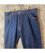 Levis Jeans Mens 40W 30L 40x30 501 Dark Wash Modern Button Fly Western Work - £17.97 GBP