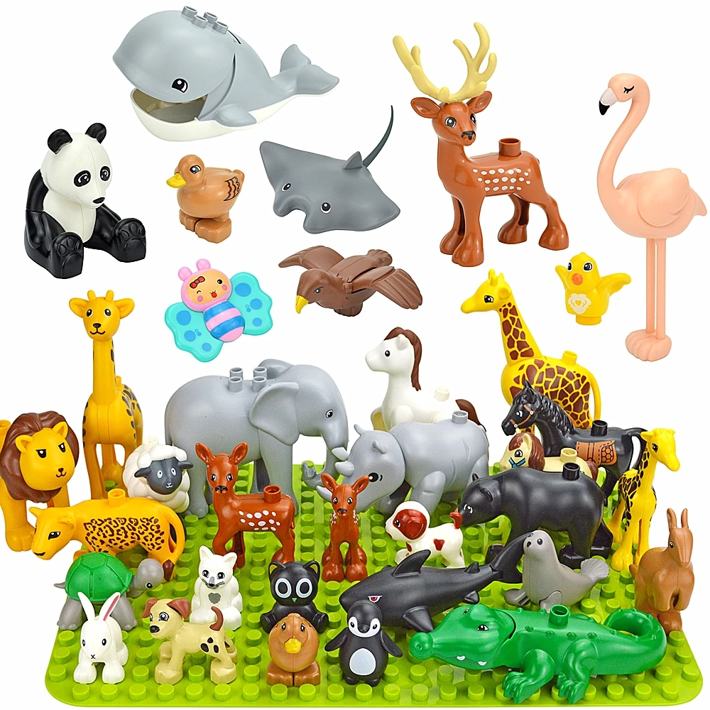 Game Fun Play Toys Big Size Building Blocks 75 styles Cat Dog Pig Lion whale Mod - £23.30 GBP