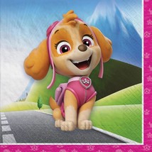 Paw Patrol Girls Dessert Cake Napkins Birthday Party Supplies16 Per Pack... - $73.62 MXN