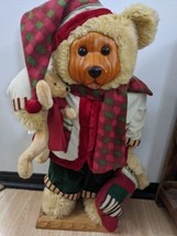 Vintage Dan Dee Collector&#39;s Choice Christmas Bear 31&quot; Promotional Store Display - £473.71 GBP
