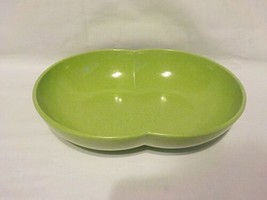 Vintage Branchell Colorflyte Chartreuse Green Oval Serving Bowl 10 1/2&quot; Long - £9.89 GBP