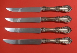 Burgundy by Reed and Barton Sterling Silver Steak Knife Set Texas Sized Custom - £213.98 GBP