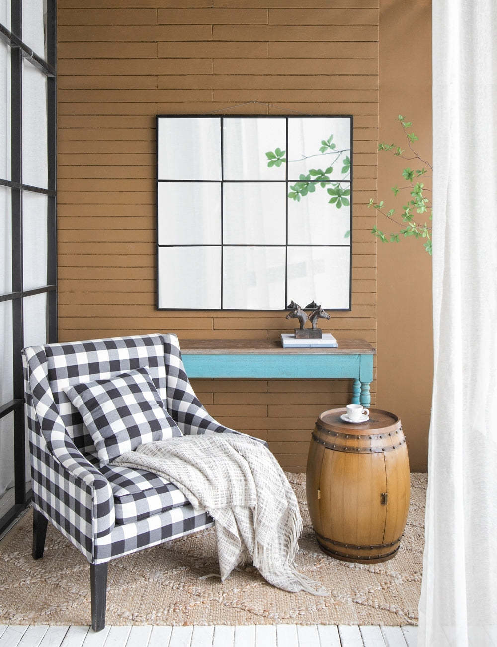 Drum Side Table 20.5"x20.5"x24" - Stylish Accent Furniture Item image 11