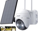 Outdoor Security Camera, 2K Wireless Wifi 360° Ptz Camera, Solar Securit... - $116.98