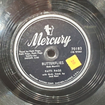 1953 Pattti Page BUTTERFLIES 78 RPM 10 inch Record Mercury 70183 VG Shellac - £5.01 GBP