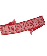 University of Nebraska Corn Huskers Winter Scarf Red and Silver NEW - £13.96 GBP