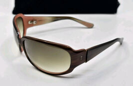 Oliver Peoples KALI OTPI Brown Coral Rectangular Wrap Sunglasses 64 15 110 - $457.88 MXN