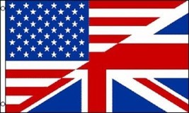 USA UK United Kingdom British American Friendship Flag Banner Pennant 3x... - £12.09 GBP