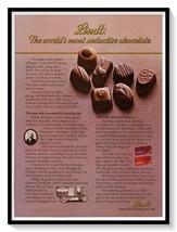 Lindt Chocolate Print Ad Vintage 1985 Magazine Advertisement Graphic Des... - $9.70