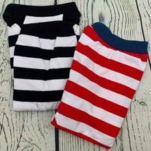 Dog Shirt Striped Puppy Clothes Small Dogs Boy Girl Lightweight Soft Cotton Med - £15.96 GBP