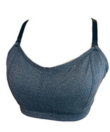 Nursing Motherhood Maternity Bra Heather Gray Sz Large Pulls On Overhead Smooth - $17.88