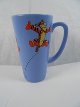 The Disney Store Winnie the Pooh "Tigger" Coffee Tea Mug Tall Blue Thailand Gift - $17.60