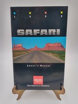 1993 GMC Van Safari Models Owners Manual X-9310 - £16.08 GBP