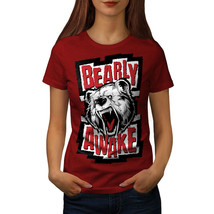 Wellcoda Bear Awake Beast Funny Womens T-shirt,  Casual Design Printed Tee - £14.79 GBP+