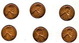 Lincoln Memorial Coin 1 Cent - 6 Pennies 1960 Date - £1.67 GBP