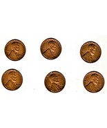 LINCOLN MEMORIAL coin 1 CENT - 6 pennies 1960 date - $92.79 MXN