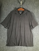 Nat Nast T Shirt Polo Mens XXL Gray Short Sleeve Collar Size 2XL Casual Golf Tee - £11.24 GBP