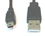 (10) USB A male to USB mini B male; Black; 26/28 AWG, 1ft Long - $28.99