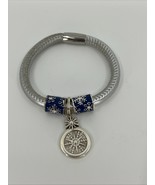 Brighton Silver Woodstock  LET IT SNOW Charm Bracelet W/Spacers Magnetic... - $735.01 MXN