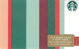 Starbucks 2018 Striped Paper Collectible Gift Card New No Value - £1.59 GBP