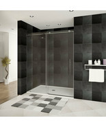 56-60&quot;Wx76&quot;H Frameless Sliding Shower Door  ULTRA-C Brushed Nickel by Le... - £672.93 GBP