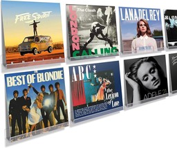 Upsimples 8 Pack Vinyl Wall Mount Shelves, 12&quot; Album Record For, Picture... - $630.99 MXN
