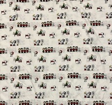 Peanuts by Berkshire Twin Flat Sheet Christmas Snoopy Woodstock Carolers... - $219.57 MXN