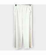 MARELLA 365 Crepe Split Leg Wide-Leg Crop Trousers Sz 28 Old Money Quiet... - $76.44
