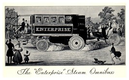 The Enterprise Steam Omnibus built between 1824-1842 Train Postcard  - £6.20 GBP