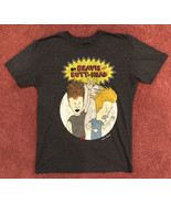 Beavis And ButtHead MTV Vintage Style Grey Tshirt Pre-owned Sz L Very Go... - £19.34 GBP