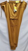  All in Motion Men's XXL Brown Cotton Tapered Fleece Cargo Joggers  image 2