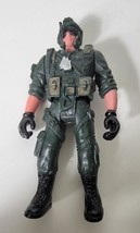 Lanard Military Soldier Police Swat Team Posable Action Figure Green Suit Helmet - £10.72 GBP