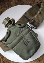 US Marine Corps Equiptment Belt with Canteen - £33.39 GBP