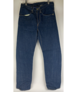 Vintage Levi's Hemp Cotton Jeans 26 x 32 USA Made Red Stencil Tag Dark W... - $59.39