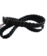 Ava &amp; Viv™ ~ Women&#39;s Size 3XL ~ BLACK ~ Braided Belt ~ Buckle ~ Faux Lea... - $28.05 CAD
