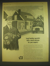 1963 Esso Petroleum Ad - Local heating specialist with a warm welcome fo... - $18.49