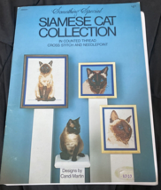 Siamese Cat Collection counted cross stitch booklet 9 designs 16 pages s... - $4.80