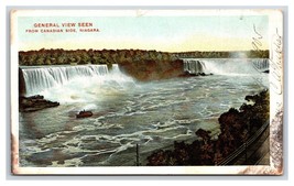 General View From Canadian Side Niagara Falls NY New York UDB Postcard P27 - £1.53 GBP