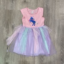 Girls Pinky Los Angeles Pink Purple Blue Sequin Unicorn Tutu Dress Size 8 - £10.59 GBP