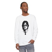 Unisex Beatles John Lennon Portrait Soft Long Sleeve T-Shirt - 100% Cotton - DIY - $32.96+