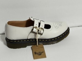 Dr. Martens 8065 Leather Mary Jane Size 9 Vintage Style White Virginia Shoes - £97.14 GBP