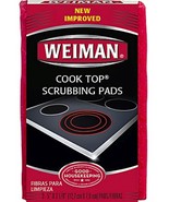 3 WEIMAN COOK TOP Scrub Cleaning SCRUBBING PADS for Ceramic Glass cookto... - $336.81 MXN