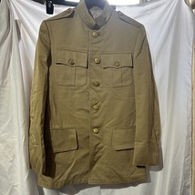 RARE WW1 US Army Doughboy Officer Dress Jacket Coat w/ Brass Buttons Tailor Made - £194.61 GBP