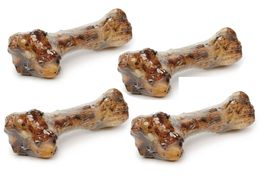 All Natural Buffalo Shoulder 12 Inch Big Dog Bones Meaty Dental Chew Health (4 B - £47.68 GBP