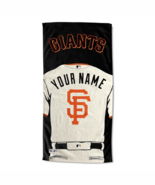 San Francisco Giants OFFICIAL MLB Jersey Personalized Beach Towel  - $68.58 CAD