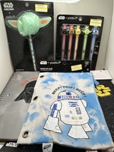 Star Wars School Supplies Notebooks, Pens, Pencils And Binder Zip Cases! - $16.99