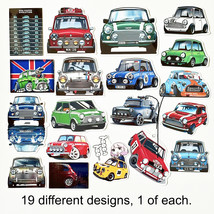 19pc Classic British MINI cooper British Classic legend Sports Cars viny... - $7.84