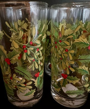 Crisa by Libbey Holly Berry Tumblers (6)  16 oz 6&quot; Tall - $32.00