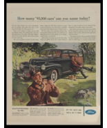 1941 Ford Quality Car Low-Price Field Vintage Print Ad - £11.17 GBP